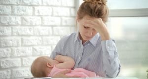 stressed mother
