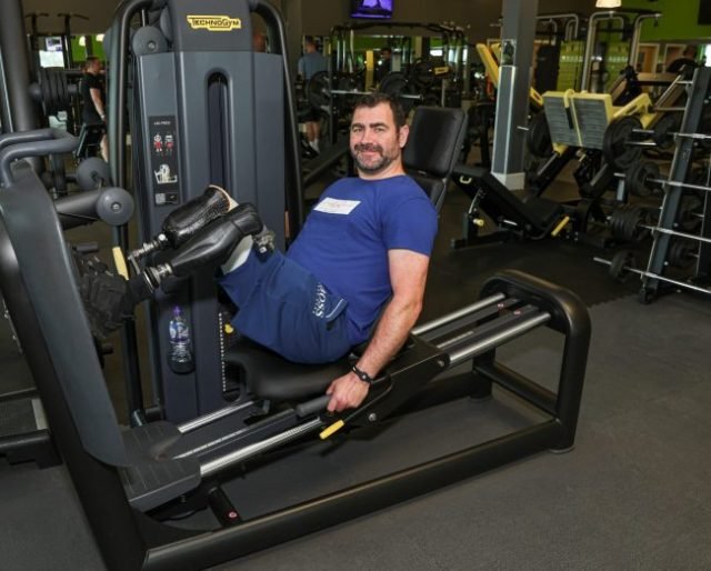 Andy Reid at Bannatyne Gym in Skelmersdale