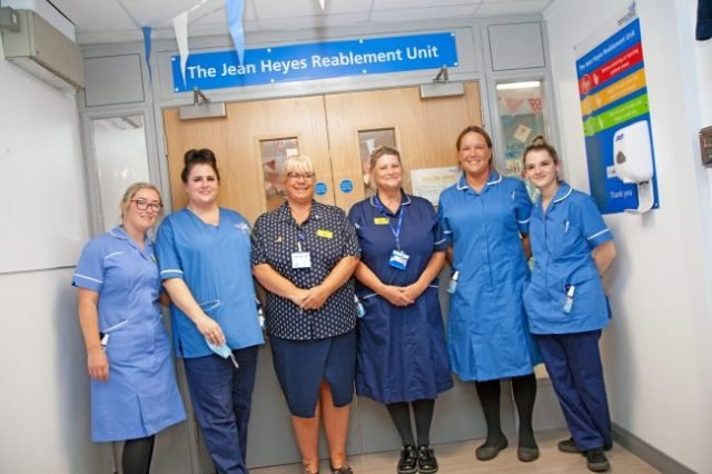 Staff from Jean Heyes Reablement Unit