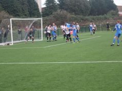 Photo Abdul Djalo breaks the offside trap. (Gordon Johnson)