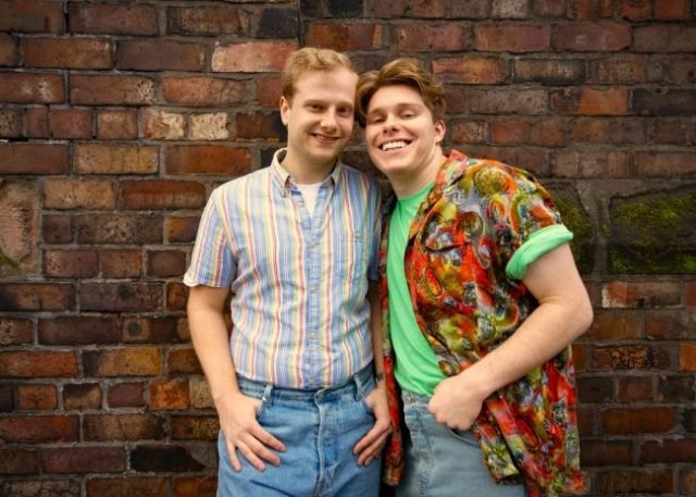 Jamie Peacock (Mike) and Joe Owens (Tony) in Masquerade - credit David Munn Photography