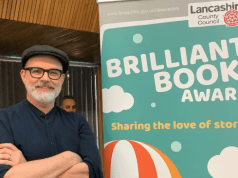 Children's author and illustrator Rob Biddulph at the launch of the Brilliant Book Award 2023