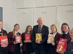 Rainford High students and staff donate Easter eggs to local causes
