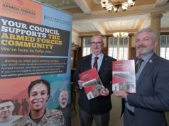 Cllr Alf Clempson and Kieran Curran from LCC