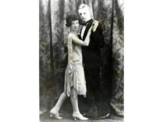 Nelson ballroom dancers Hilda and Ted Taylor in 1925. Image from Lancashire County Council's Red Rose Collections