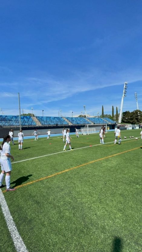 Rainford players played against teams in Madrid