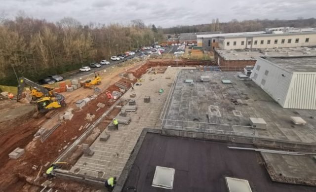 Current progress as of June 2023 at the site