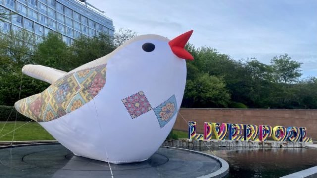 Liverpool_Eurovision sign _ The Soloveiko Songbird, Liverpool One