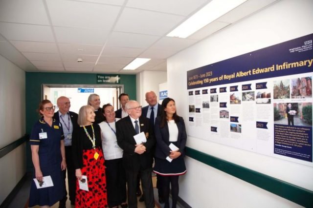 Lisa Nandy with WWL Staff, Volunteer and Governor representatives with WWL CEO, Silas Nicholls, Cllr George Davies and WWL Chair, Mark Jones