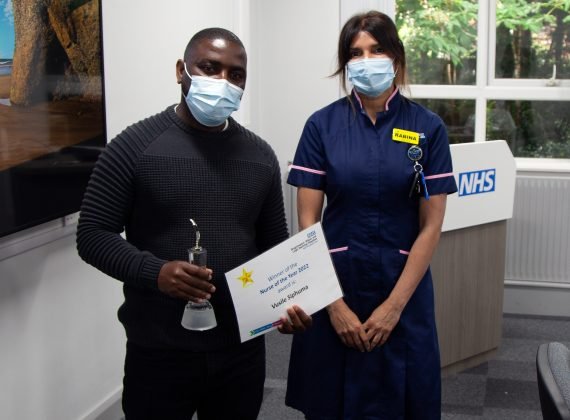 Vusile Siphuma Nurse of the Year and WWL Chief Nurse Rabina Tindale International Nurses Day Winner 2022